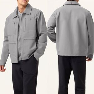 NWT FILA Men's 4 Pocket Tour Jacket Water Repellent Grey - Size: Medium